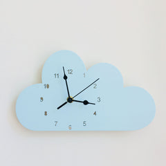 format: Bule cloud - Creative Nursery Wall Clock