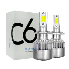 Color: 9004 style - Metal car lights