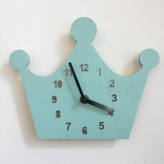 format: Green Crown - Creative Nursery Wall Clock