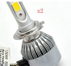 Style: H3 x2 - Factory direct selling new hot car LED headlight bulb C6S2S3 high beam near light headlight cross-border supply