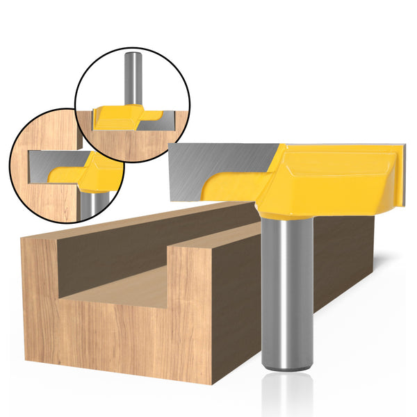 Woodworking milling cutter with flat end cutter