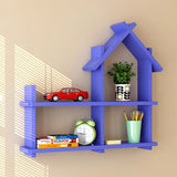 Color: Purple - Children's Bookshelf Wall Shelf