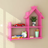 Color: Pink - Children's Bookshelf Wall Shelf