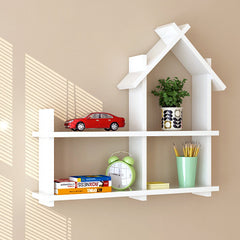 Color: White - Children's Bookshelf Wall Shelf