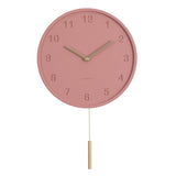 Color: I - Cement Nordic Clock Light Luxury Silent Clock Wall Clock