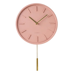 Color: H - Cement Nordic Clock Light Luxury Silent Clock Wall Clock