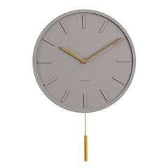 Color: J - Cement Nordic Clock Light Luxury Silent Clock Wall Clock