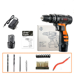 Color: 4A - 12V Lithium Electric Drill Rechargeable Multifunctional Household Electric Screwdriver
