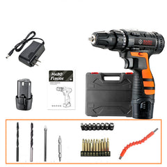 Color: 5A - 12V Lithium Electric Drill Rechargeable Multifunctional Household Electric Screwdriver