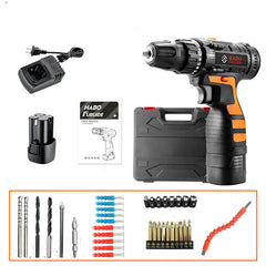 Color: 9A - 12V Lithium Electric Drill Rechargeable Multifunctional Household Electric Screwdriver