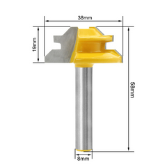 Color: Yellow B - 45 Degree Woodworking Tenon Cutter