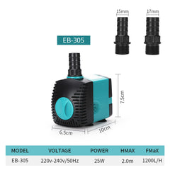 Style: EB305, Model: EU - Multifunctional submersible pump fish tank water pump
