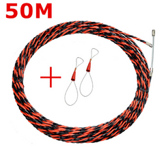 Size: 50M - Electrical Wire Threader  Electrician Threading Device Wire Cable Running Puller Lead Construction Tools