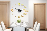 Color: SmallGold - 3D Wall Sticker Clock