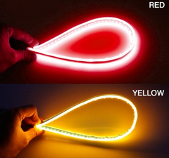 Color: Red Yellow, Size: 45cm-1pc, Quantity:  - Daytime running light