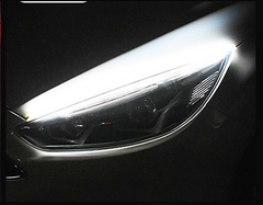 Color: White 2pcs, Size: 60cm - Car Light Turn Signal Led Strip Car LED Daytime Running