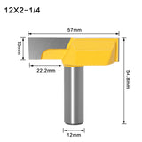 Woodworking milling cutter with flat end cutter