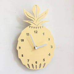 format: Yellow pineapple - Creative Nursery Wall Clock