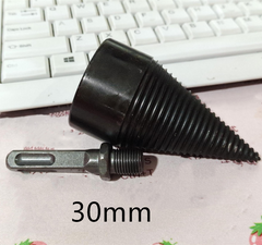 Model: Square, Size: 30mm - Coffin chopping machine drill bit small electric hammer hammer breaking split cone wood wood artifact artifact home rural