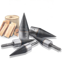 Model: Round, Size: 45 cm - Coffin chopping machine drill bit small electric hammer hammer breaking split cone wood wood artifact artifact home rural
