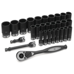 1/2" Dr. 29pc Metric Deep Duo-Socket Set - 12 Pt.