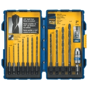 12 Piece Black Oxide Hex Shank Drill Bit Set